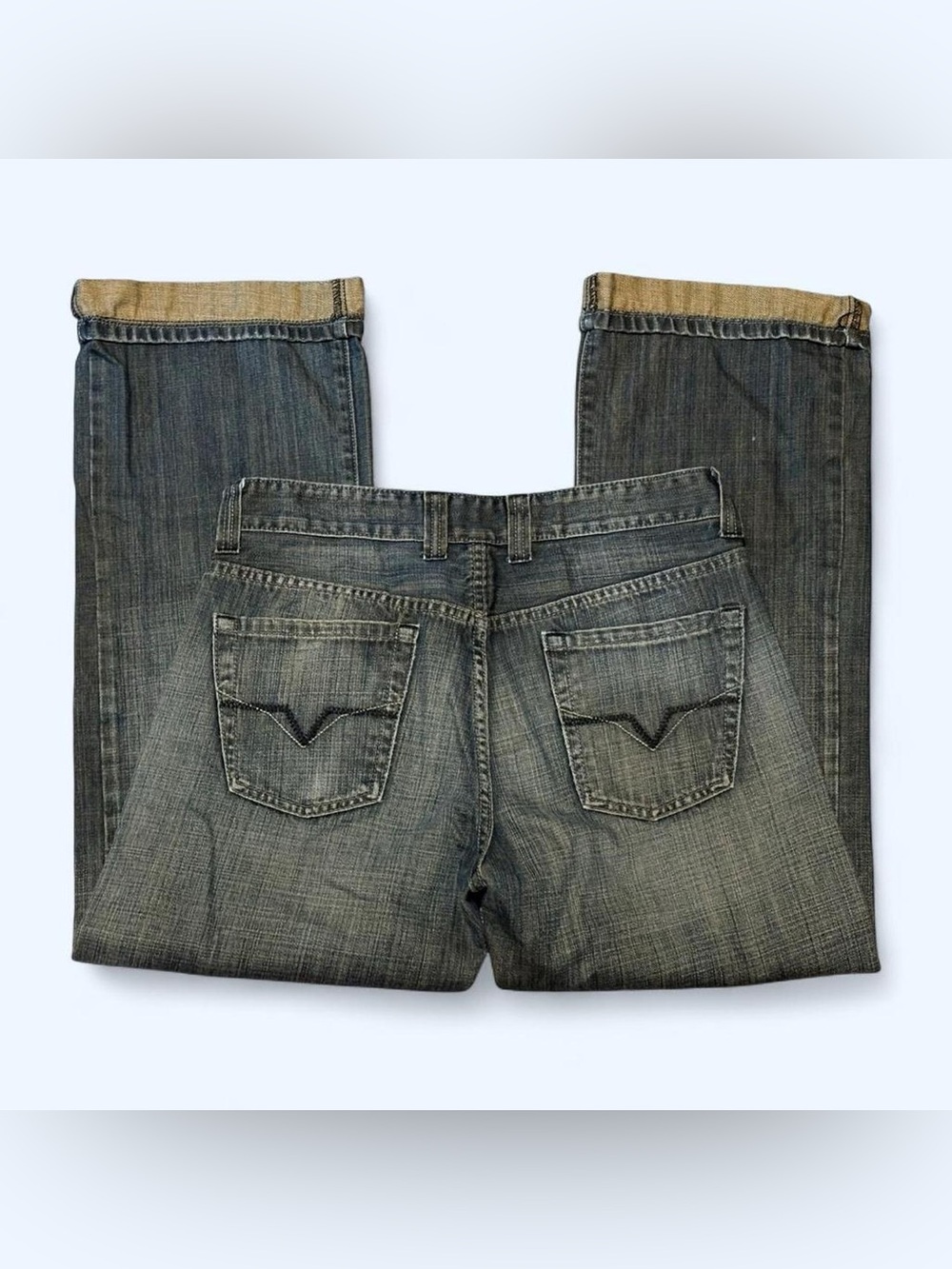 Vintage Y2K Men’s Guess Straight Leg Cuffed Jeans